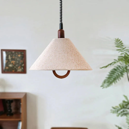 suspension rétro en tissu rétractable avec éclairage à led - vue 4 sur 9