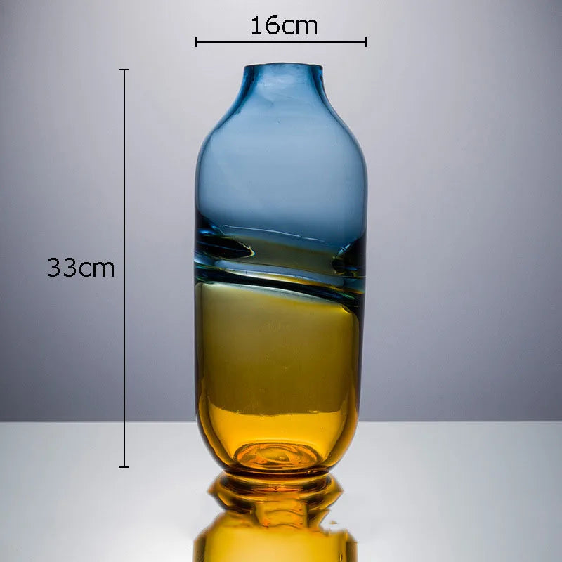 vase en verre dégradé pour décoration florale moderne - vue 9 sur 9