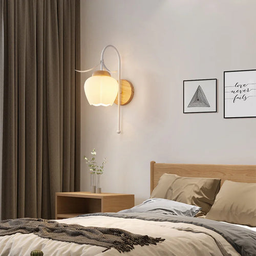 applique murale en verre style méditerranéen pour éclairage intérieur - vue 3 sur 12