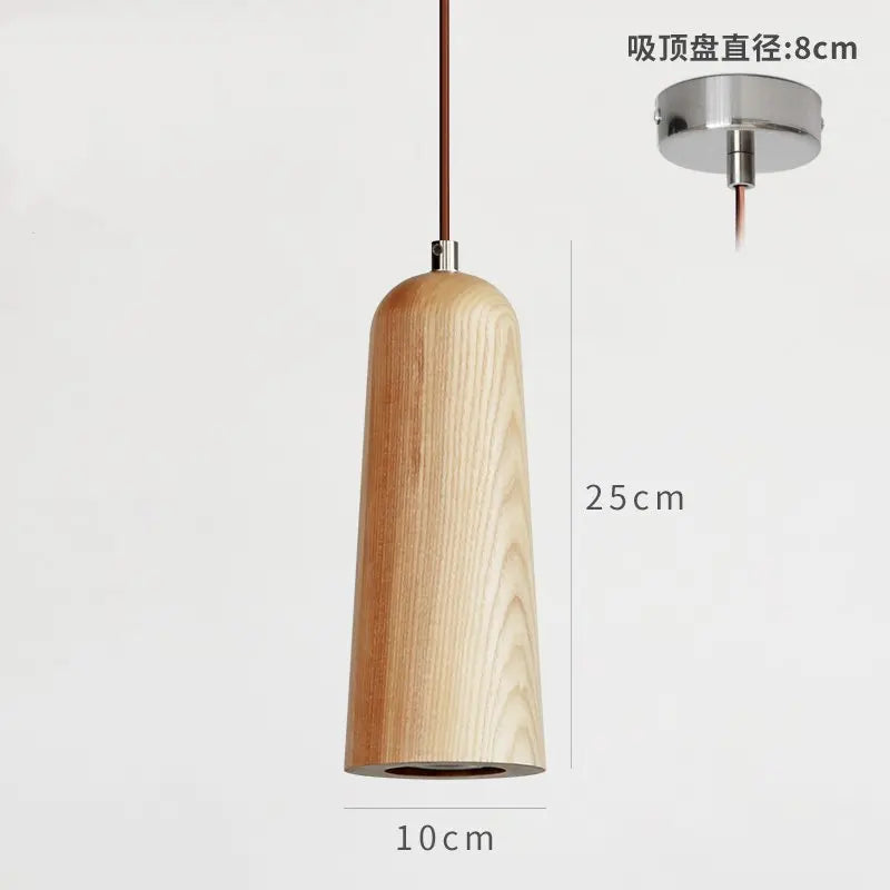 suspension en bois massif style nordique pour décoration intérieure - vue 11 sur 14