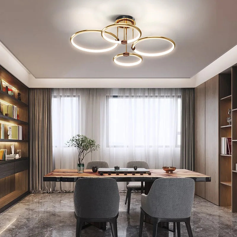lustre led en silicone pour décoration intérieure élégante et moderne - vue 5 sur 9