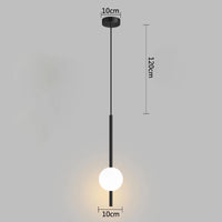 Suspension en forme de boule de verre