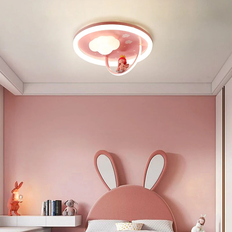 plafonnier créatif avec ventilateur et lumière LED pour enfants - vue 7 sur 7