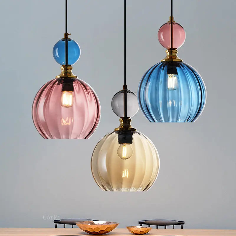 suspension moderne en verre décoratif pour enfants - vue 3 sur 13