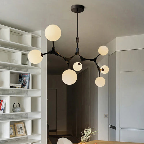lustre minimaliste en verre pour un éclairage élégant - vue 4 sur 12