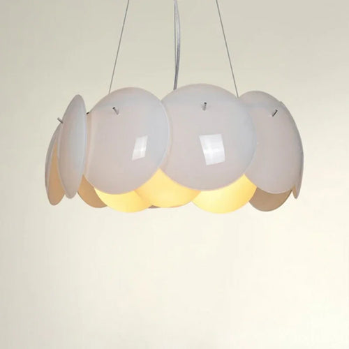 suspension moderne en verre rond à trois têtes élégante et simple - vue 3 sur 3