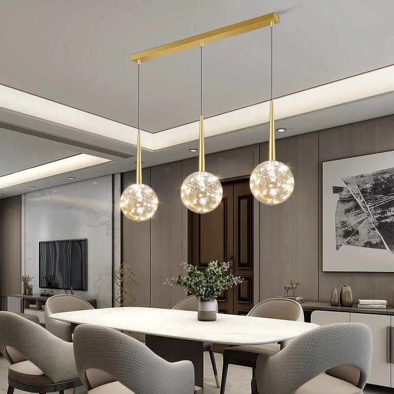 lustre nordique suspension éclairage intérieur décoration maison - vue 4 sur 10