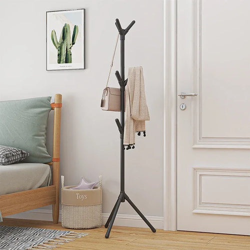 porte-manteaux sur pied en forme de branche pratique et mobile - vue 3 sur 8