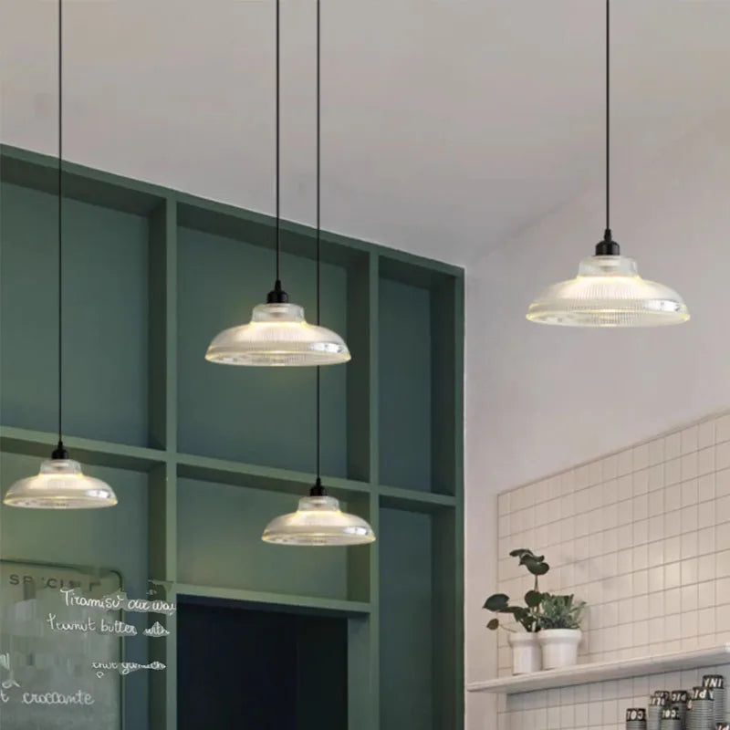 Nordique LED abat-jour en verre lustre suspension chambre salon cuisine salle à manger Restaurant décor à la maison lampe suspendue