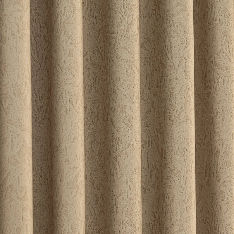 Rideau occultant texturé motif floral style chinois salon