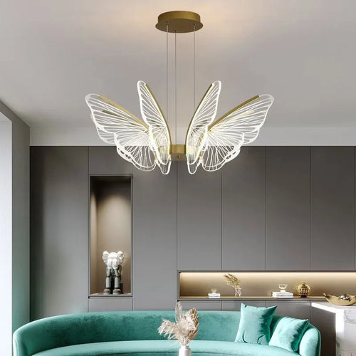 lustre nordique moderne à led design créatif décoratif - vue 4 sur 9