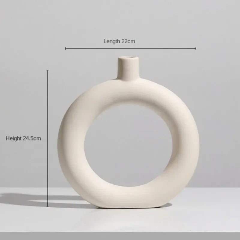 vase en céramique moderne pour fleurs séchées décoration intérieure - vue 9 sur 16
