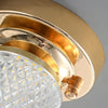 Plafonnier design LED doré en cristal luxury Tourtelle