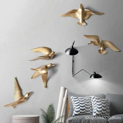 décoration murale créative en forme de mouette décoratif - vue 2 sur 36