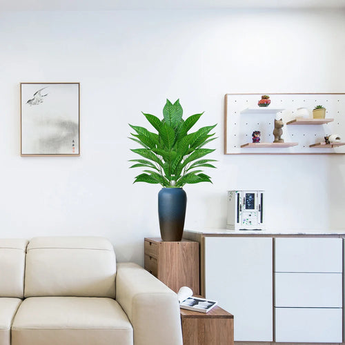 plantes artificielles branche de magnolia pour décoration extérieure jardin - vue 4 sur 9