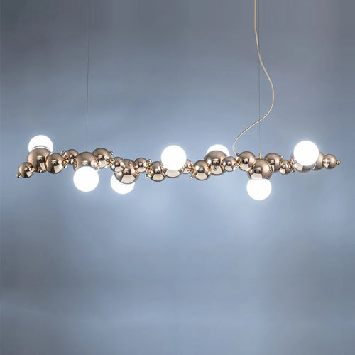 lustre led design moléculaire éclairage tendance 2024 suspension - vue 4 sur 16