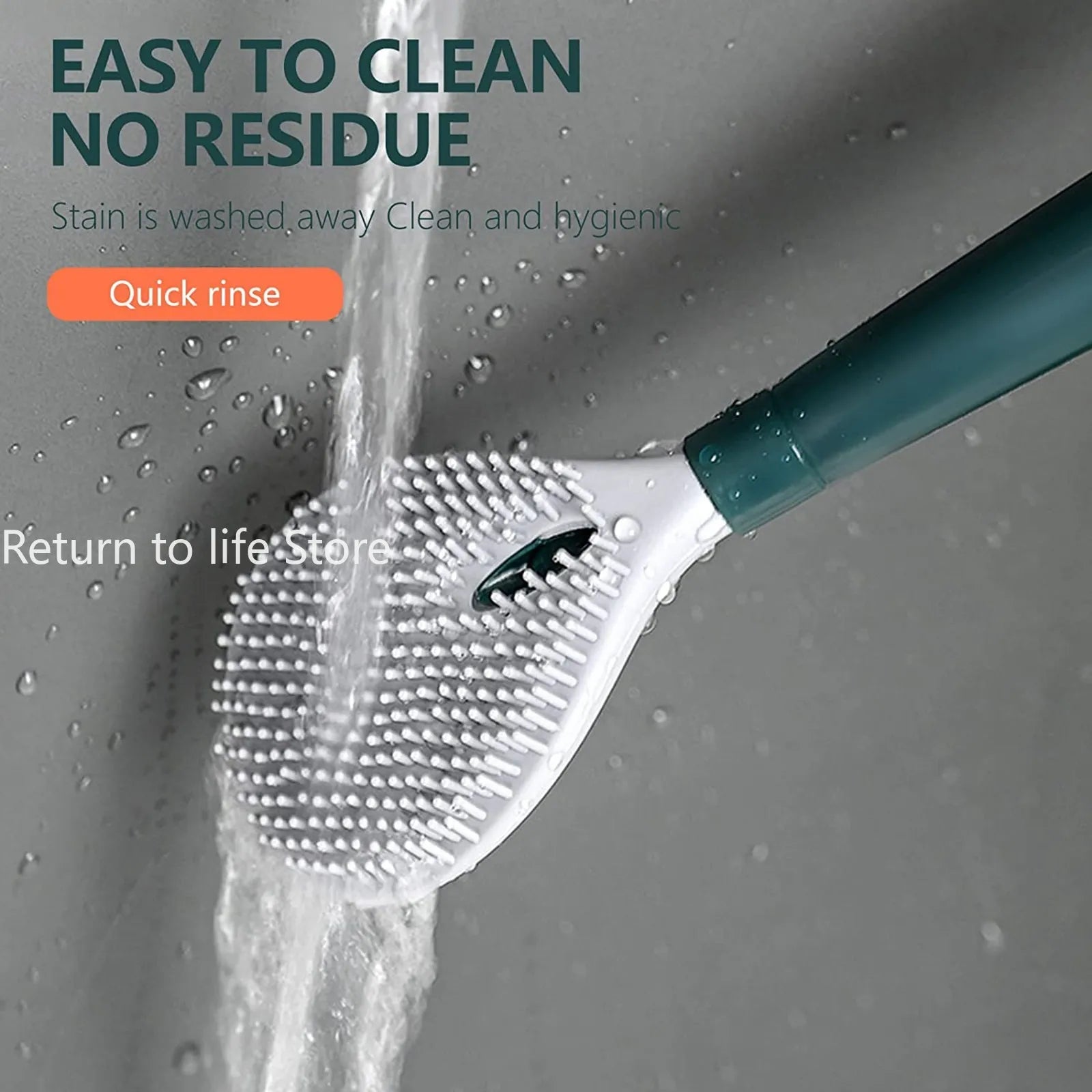 brosse distributrice de savon avec support en silicone pour nettoyage - vue 4 sur 7