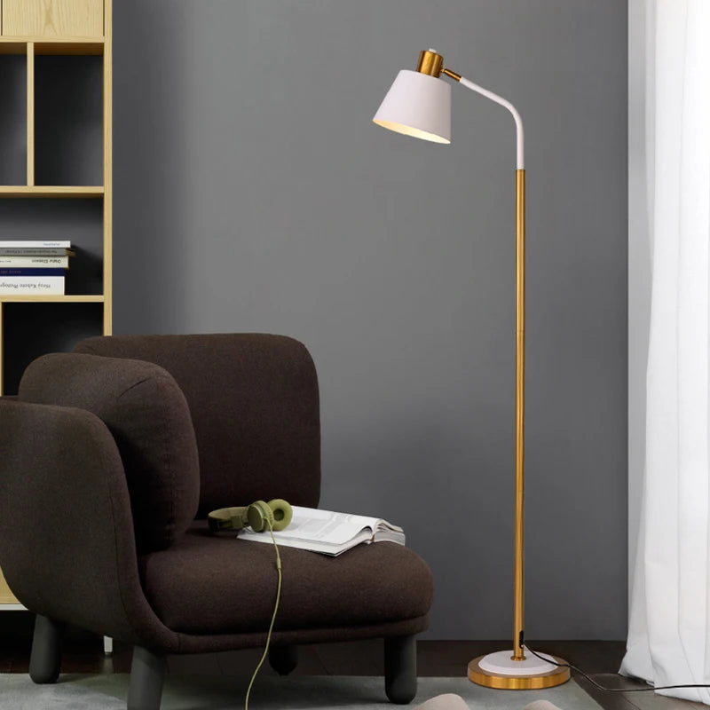 lampadaire nordique créatif avec interrupteur à pied décoratif - vue 5 sur 8