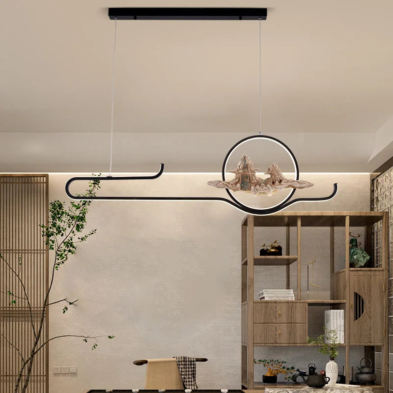 suspension de style chinois pour ambiance zen et moderne - vue 4 sur 14