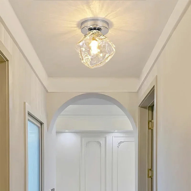 plafonnier moderne en verre pour décoration intérieure élégante - vue 5 sur 9