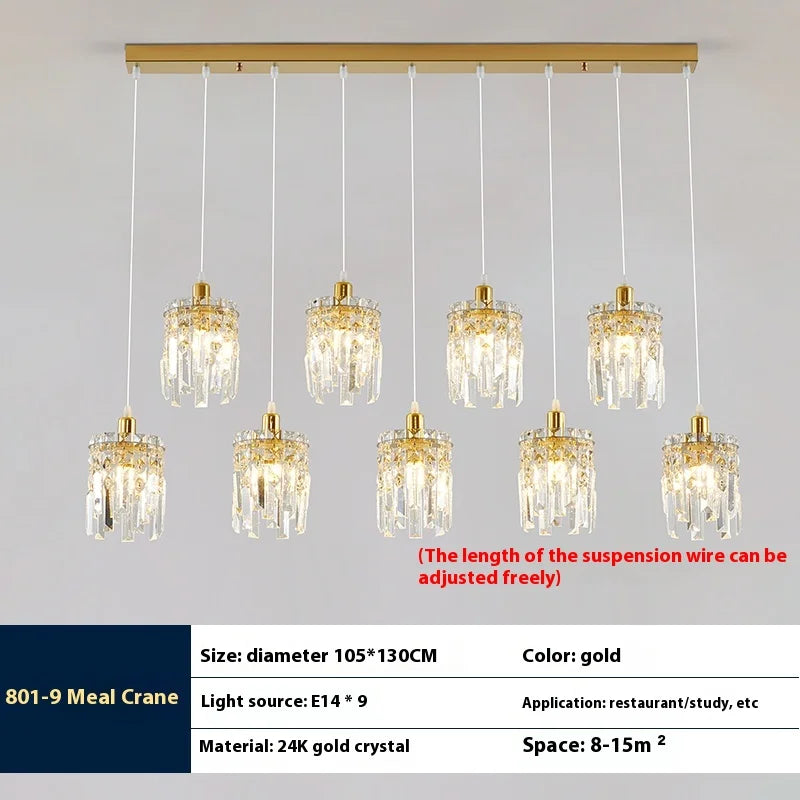 lampe en cristal de luxe pour intérieur moderne élégant - vue 9 sur 14