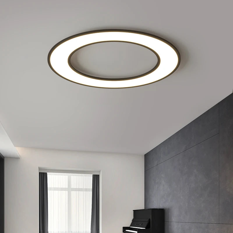 Plafonnier Circulaire Ultra-mince moderne à LEDs lumières pour salon éclairage intérieur décor à la maison Luminaria cuisine chambre