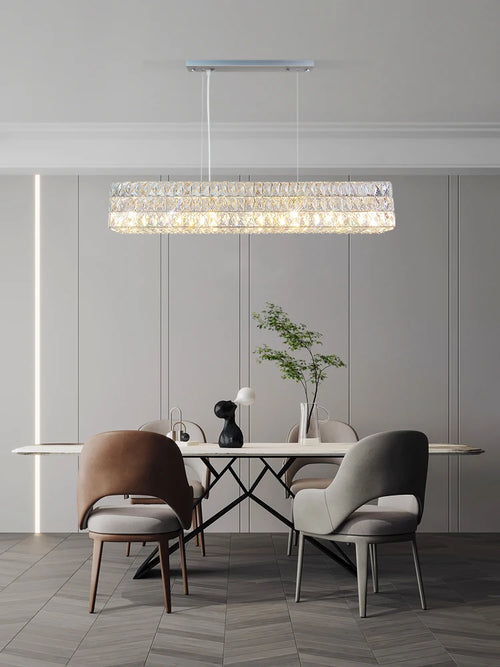 lustre en cristal moderne pour décoration intérieure de luxe - vue 3 sur 20