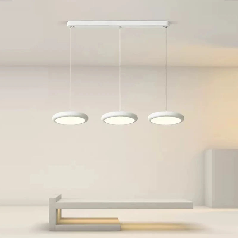 Nordique LED Suspension Lumière Vert 1-3 Tête Disque Lampes Suspendues Lustre Pour Salon Chambre Cuisine Salle À Manger Décor À La Maison Luminaire