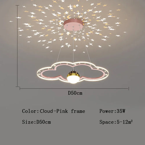 lustre étoile créatif lumineux pour chambre d'enfants - vue 16 sur 21