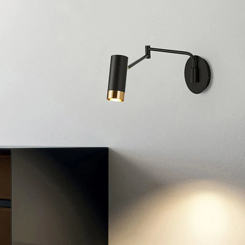 applique murale pliante moderne avec éclairage led pivotant - vue 5 sur 7