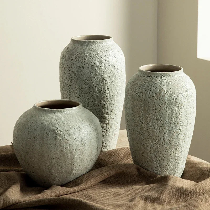 vase en céramique chinois pour décoration et arrangement floral - vue 4 sur 7