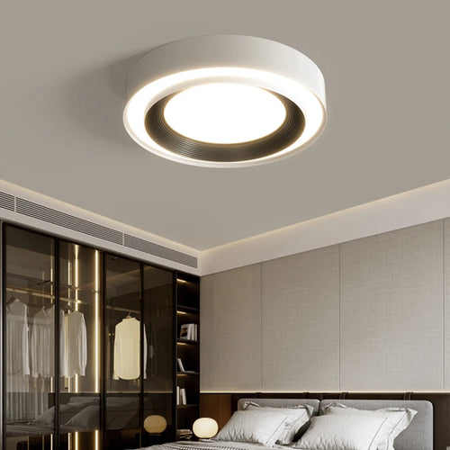 Lampe de couloir d'entrée d'allée minimaliste Simple moderne Protection des yeux salle de vie lustres créatif petit plafonnier rond - vue 5 sur 11
