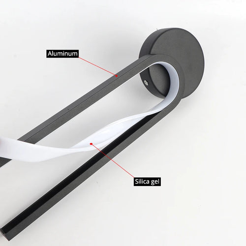 applique murale led aluminium silicone