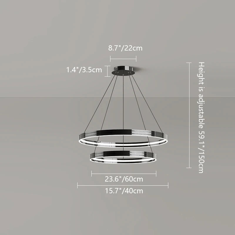 lustre moderne en métal pour éclairage intérieur élégant - vue 16 sur 16