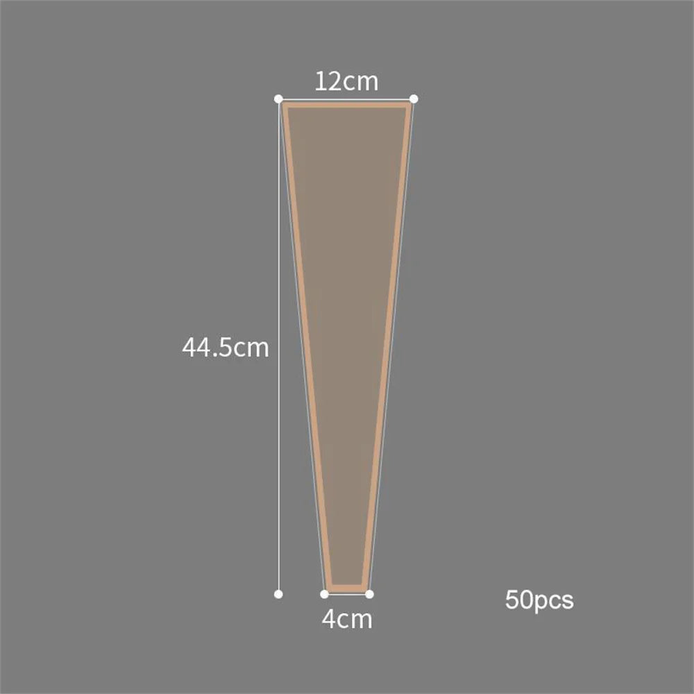 lot de 50 sachets imperméables pour roses à offrir pour la saint valentin - vue 16 sur 18