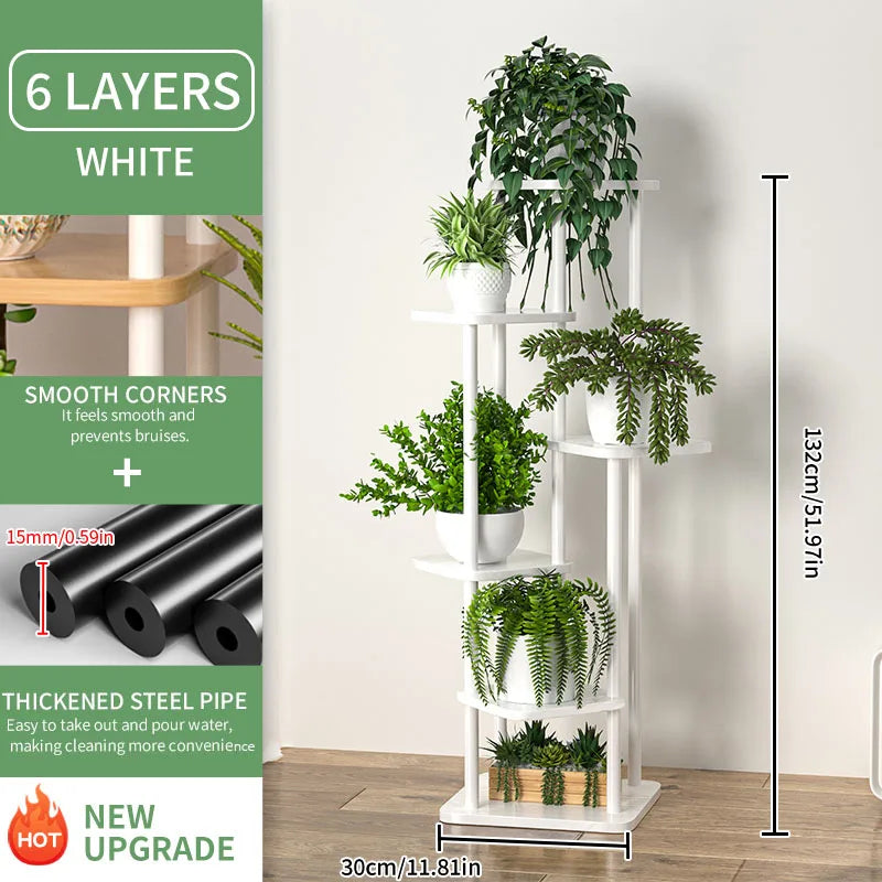 support en bois pour plantes et pots de fleurs intérieur