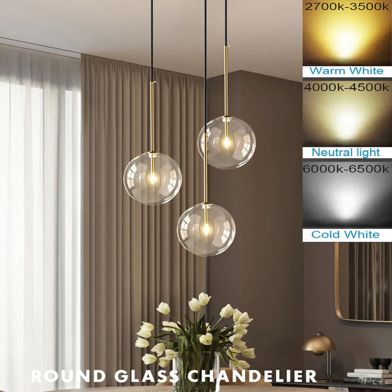 Suspension LED au design nordique moderne