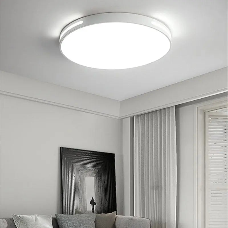 Plafonnier LED rond et mince moderne