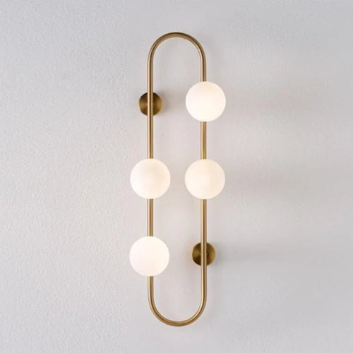 applique murale led en verre blanc laiteux pour décoration intérieure - vue 2 sur 9