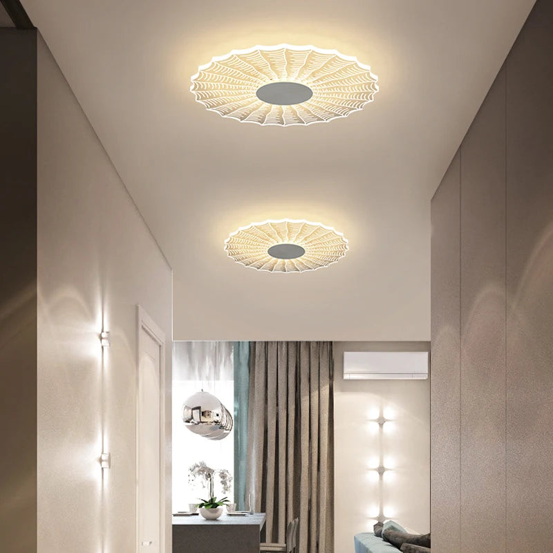plafonnier moderne minimaliste en forme de fleur créatif