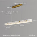 lustre moderne en marbre noir pour décoration intérieure élégante
