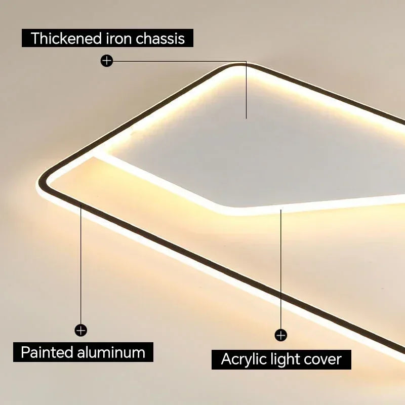 Plafonnier LED moderne pour salon salle à manger chambre balcon cuisine couloir lustre intérieur décor à la maison luminaire Lustre