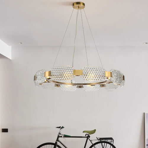 lustre moderne en verre créatif pour décoration intérieure - vue 4 sur 9
