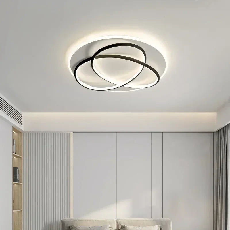 lustre moderne à leds pour décoration intérieure lumineuse - vue 5 sur 12