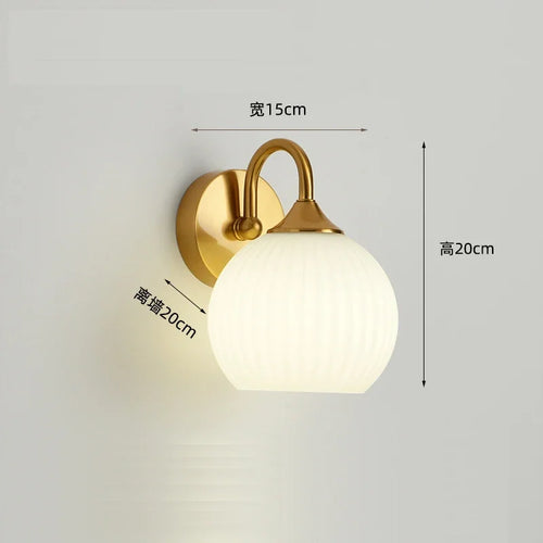 applique murale led en verre pour intérieur moderne - vue 7 sur 9