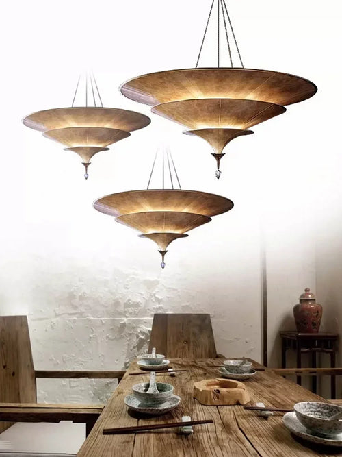 suspension wabi sabi pour décoration intérieure asiatique élégante - vue 2 sur 9