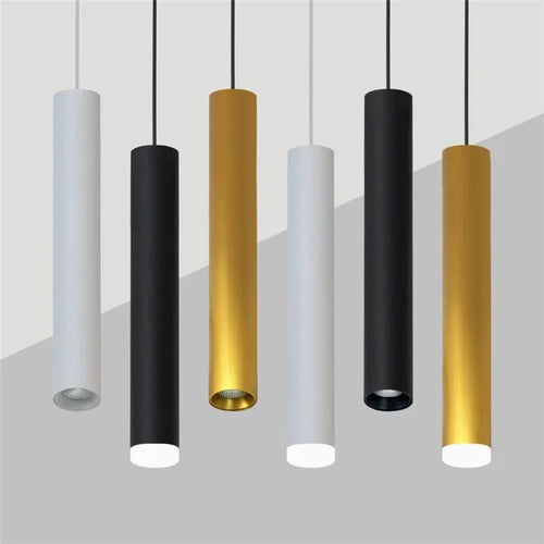 suspension moderne cylindrique pour décoration intérieure nordique - vue 2 sur 12