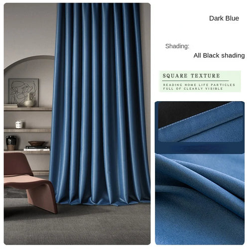 Rideau occultant plissé style classique isolation thermique salon
