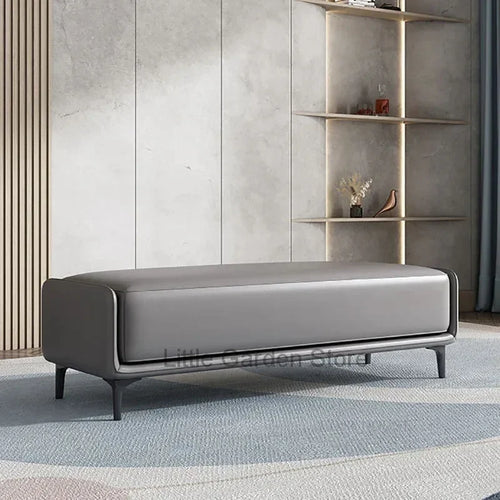 tabourets en cuir italien design pour salon et chambre - vue 4 sur 15