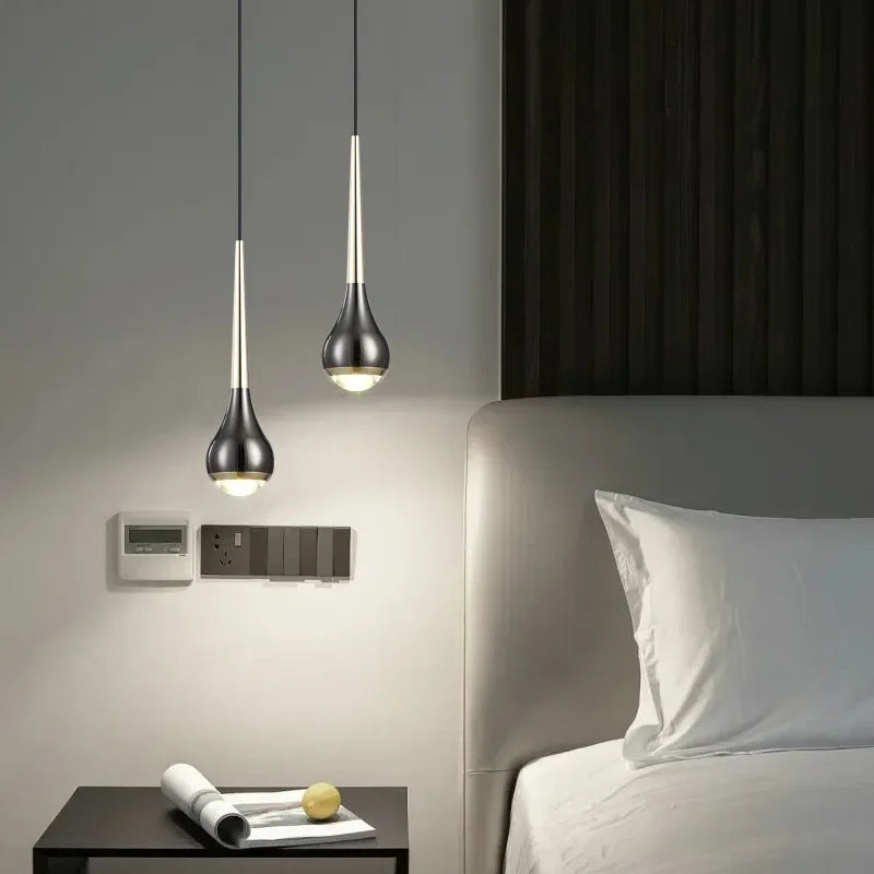 Lamp Minimalist Design Modern Pendant Light, LED Pendant Lighting For Bedroom Living Room Bathroom, Restaurant Single Hanging - vue 5 sur 7